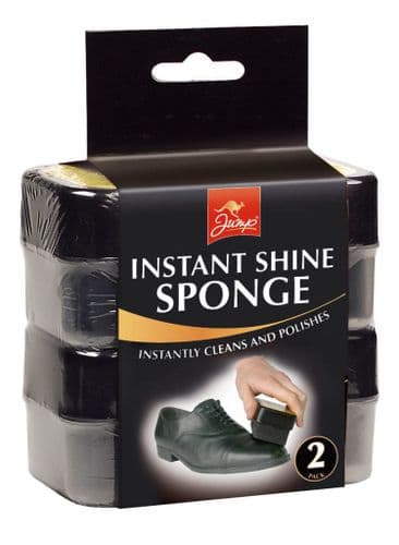 Jump Instant Shoe Shine Sponge - 2 Pack